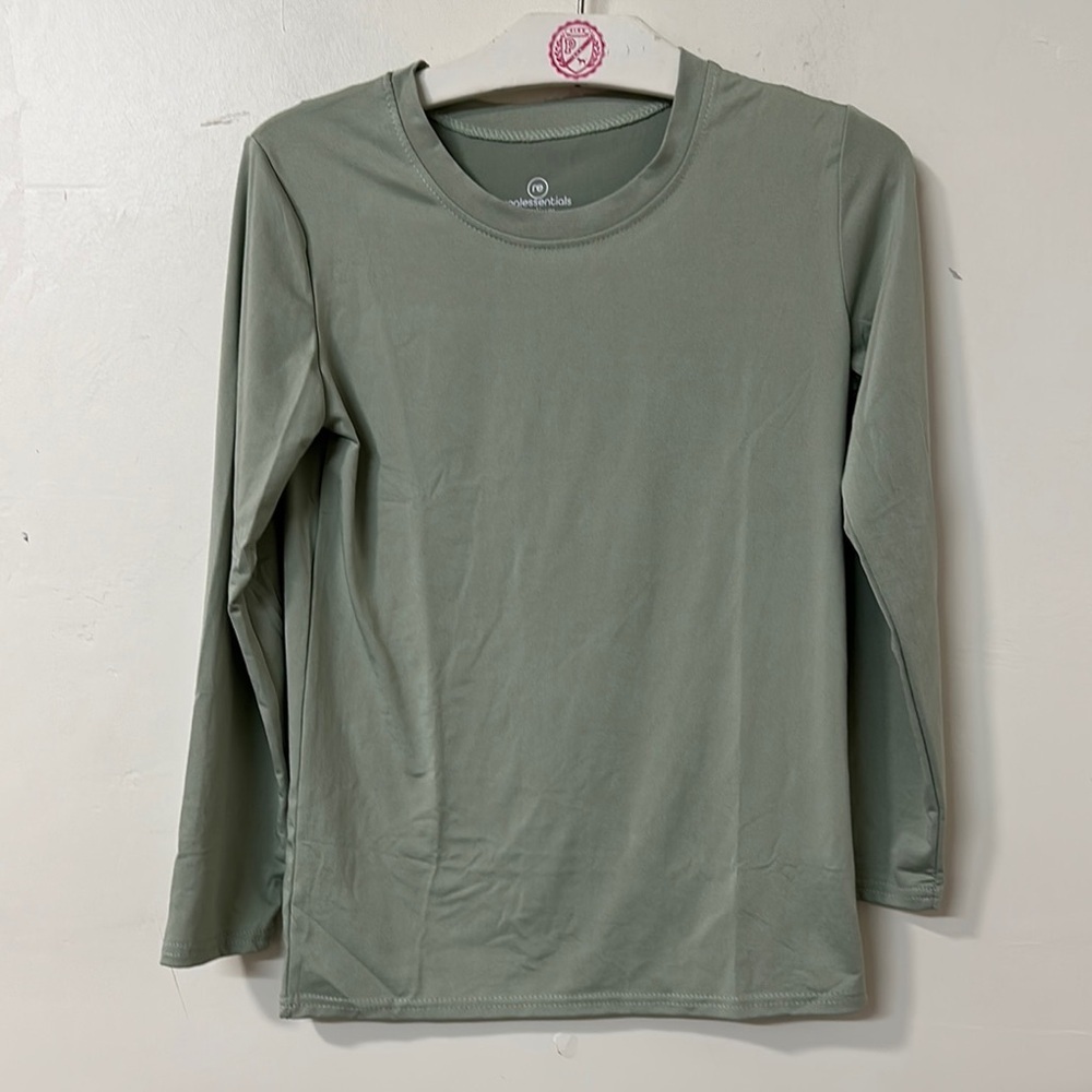 Essentials Kids Long Sleeve Tee - Green